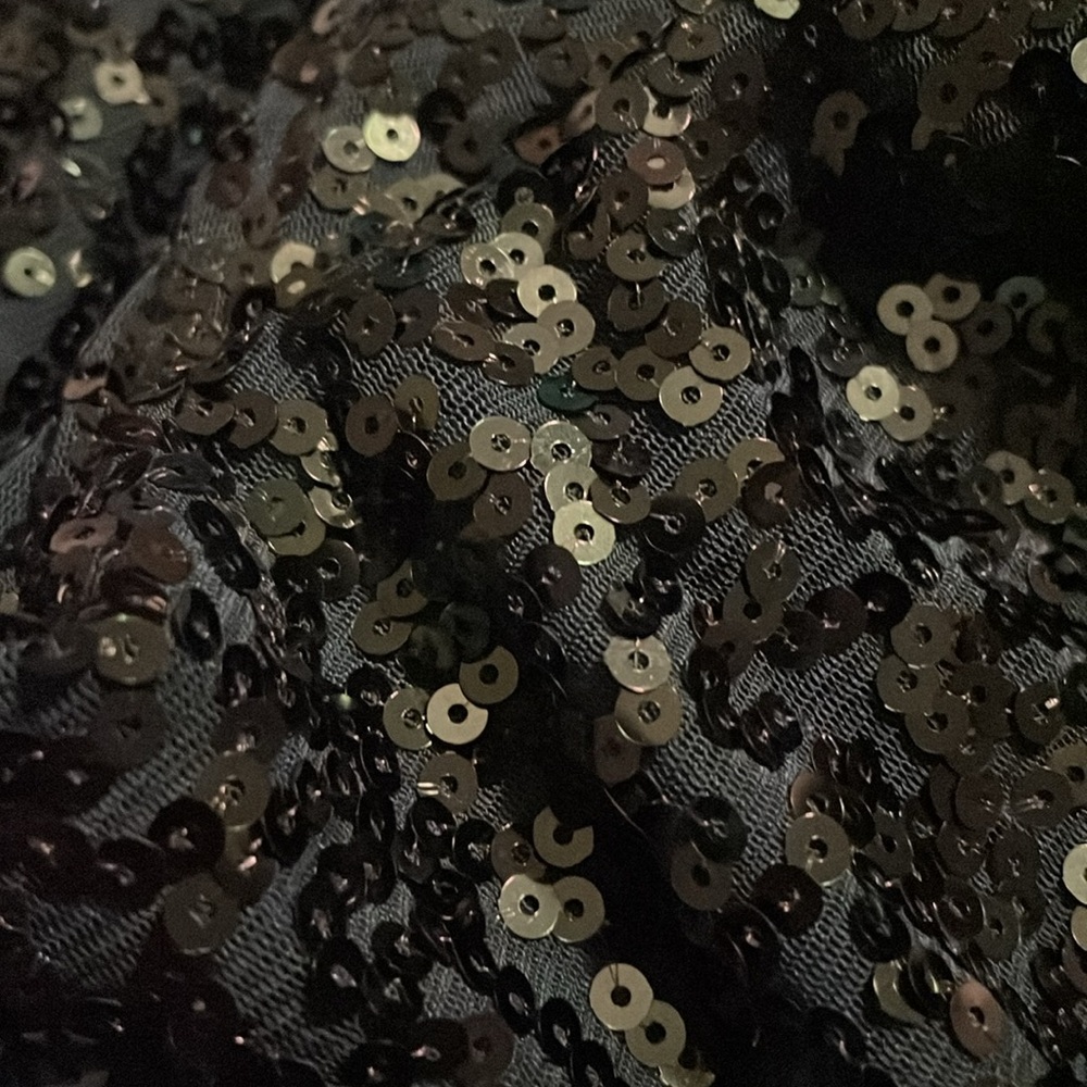 Green sequins sleeveless dress Mardi Gras - Picture 3 of 5